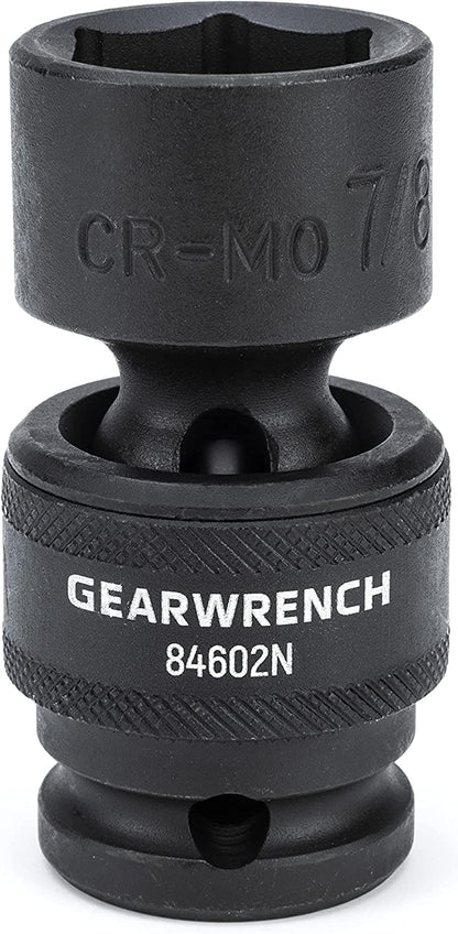 GEARWRENCH 13 Pc. 1/2" Drive 6 Pt. Standard Universal Impact Socket Set, SAE - 84938N