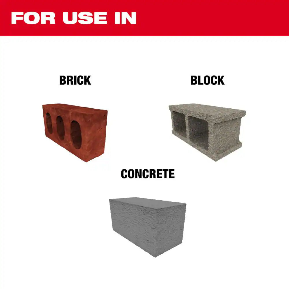 Carbide Hammer Drill Concrete Screw Installation Kit (7-Piece)