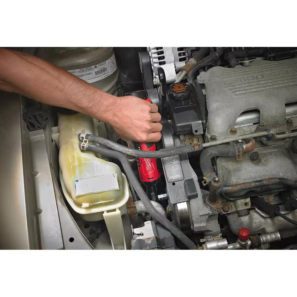 M12 12V Lithium-Ion Cordless 3/8 In. Ratchet Kit with One 1.5 Ah Battery, Charger and Tool Bag
