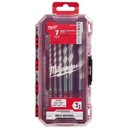 SHOCKWAVE Carbide Multi-Material Drill Percussion Bit Set (7-Piece)