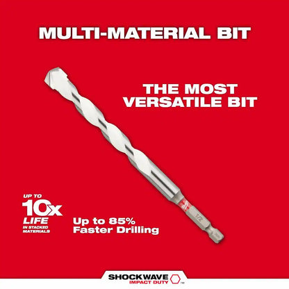 SHOCKWAVE Carbide Multi-Material Drill Percussion Bit Set (7-Piece)