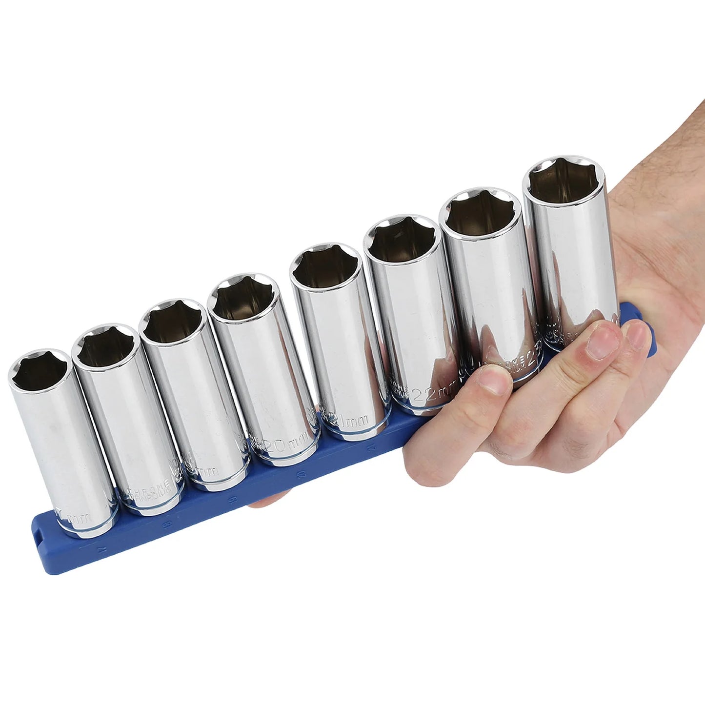 9-Piece,1/2-Inch Drive Deep Metric Socket Set, 5834