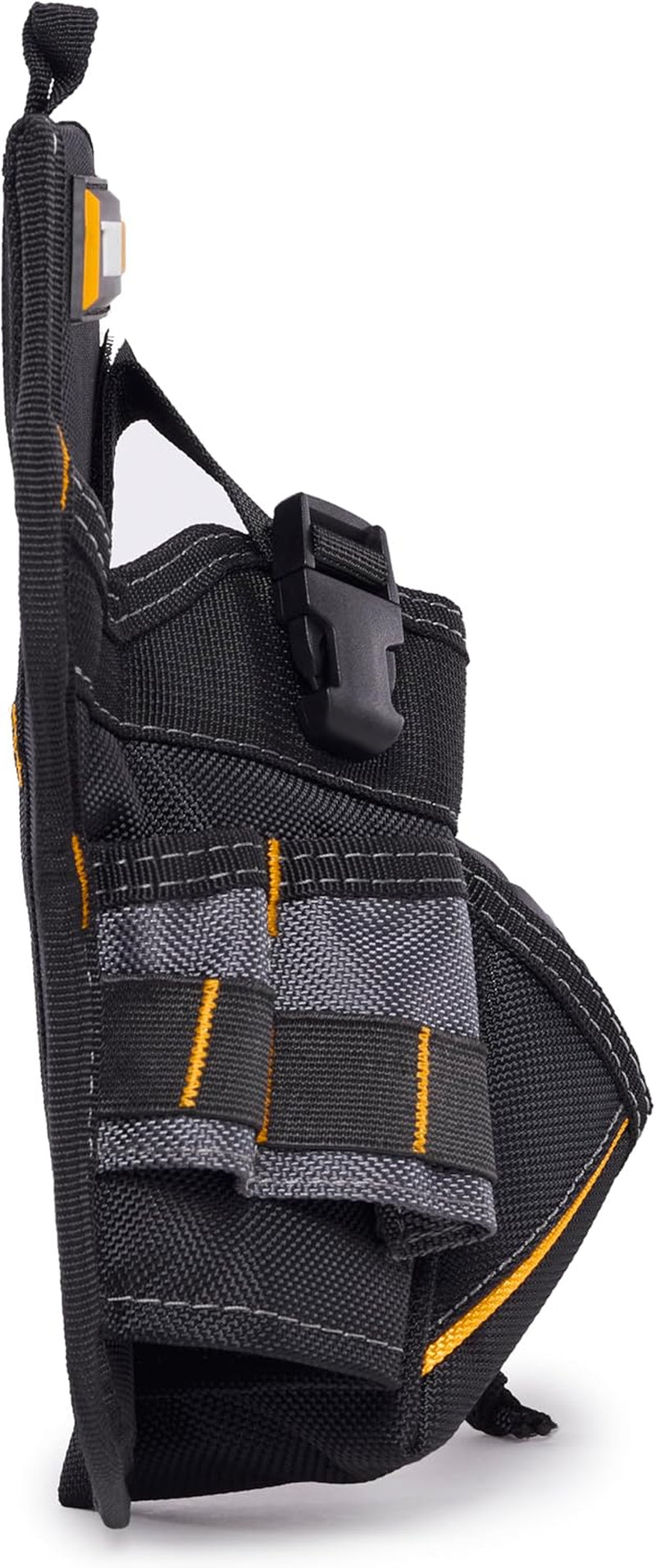 - Drill Holster, Adjustable Safety Strap & Bit Pockets, TB-220-B | Cliptech Hub Included, Adjustable Drill Strap, Bit Storage Pockets, 1680D Construction, Secure Access, Jobsite Ready