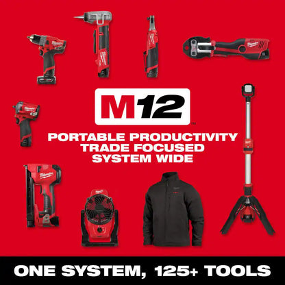 M12 12V Lithium-Ion Cordless 3/8 In. Ratchet Kit with One 1.5 Ah Battery, Charger and Tool Bag