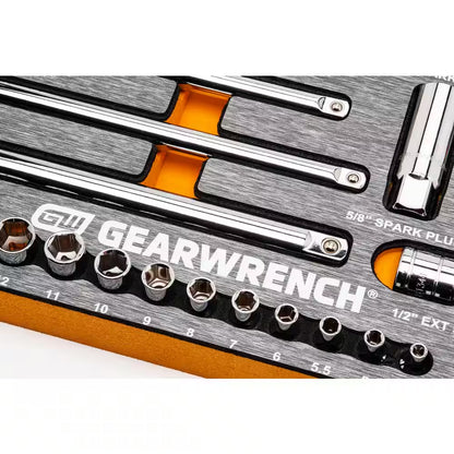 120XP 1/4 In., 3/8 In., 1/2 In. Drive Standard and Deep Sae/Metric Mechanics Tool Set in EVA Tray (94-Piece)