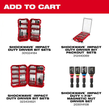M12 FUEL SURGE 12V Lithium-Ion Brushless Cordless 1/4 In. Hex Impact Driver Compact Kit W/Two 2.0Ah Batteries, Bag