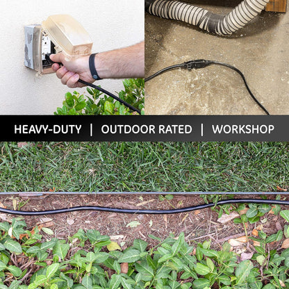 Outdoor Extension Cord, 15 Ft, Heavy Duty Extension Cord
