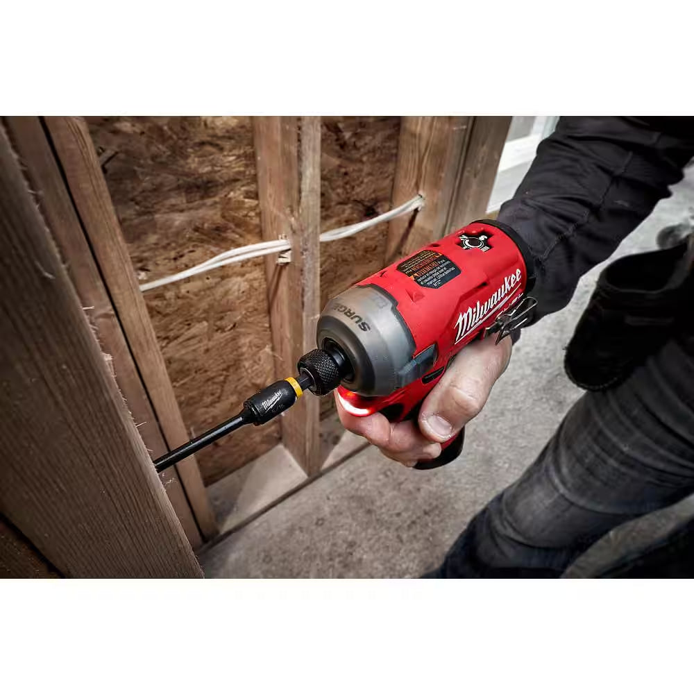 M12 FUEL SURGE 12V Lithium-Ion Brushless Cordless 1/4 In. Hex Impact Driver Compact Kit W/Two 2.0Ah Batteries, Bag