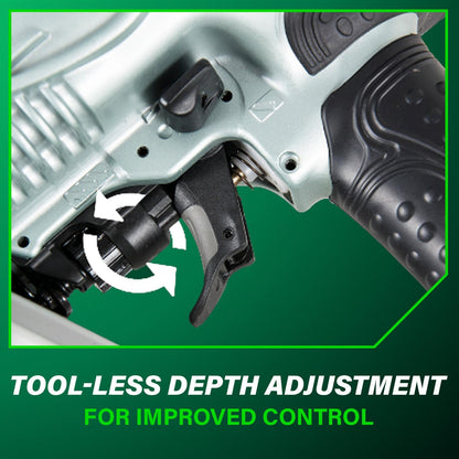Metabo HPT Framing Nailer, Pro-Preferred Power Nailer for Flooring, Roof Decking, and More, Lightweight 7.5 Lbs Framing Tool for 21° 2" to 3-1/2" Plastic Collated Nails, NR90AES1 | Pro-Preferred Lightweight 7.5 Lbs Power Tool, Roof Decking and Flooring Use, Drives 2 to 3.5 Inch Nails