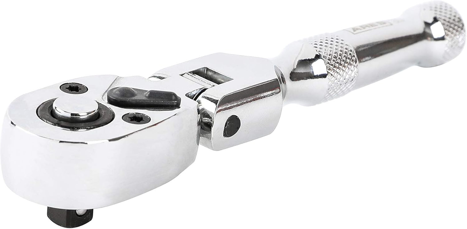 42043 Flex Head Stubby Ratchet, 1/4-Inch Drive 72-Tooth Ratchet | Premium Chrome Vanadium Steel Construction & Mirror Polish Finish