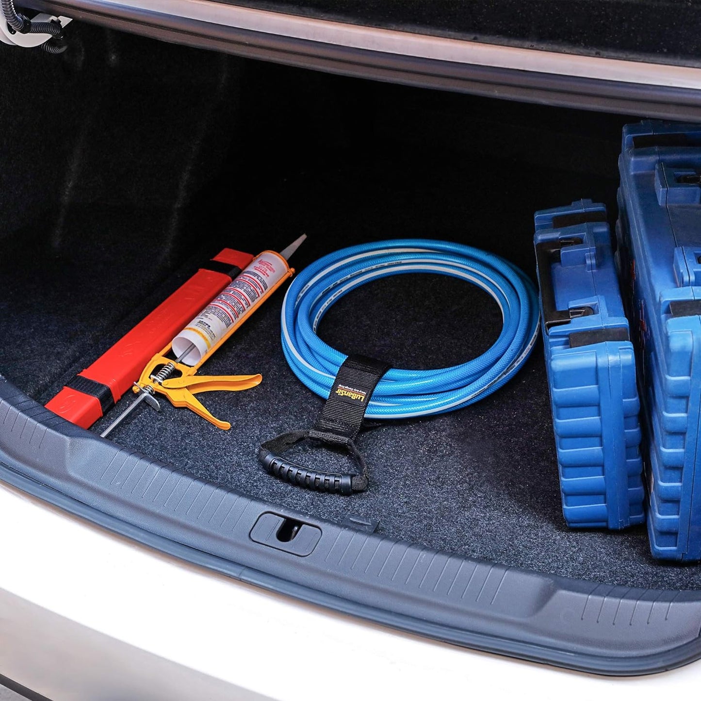 2 Pack 28" Extension Cord Storage Straps with Carrying Handle | Heavy-Duty Hook and Loop Straps Fit Extension Cord, Garden Water Hoses and Garage Tool