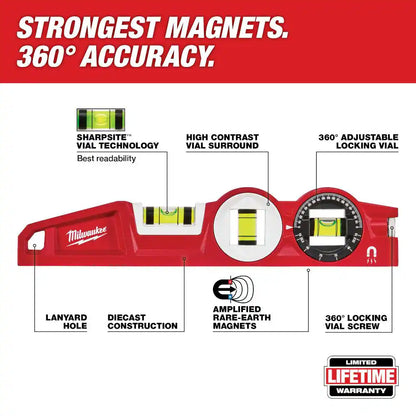 10 In. /24 In. /48 In. /78 In. REDSTICK Magnetic Box and Torpedo Level Set