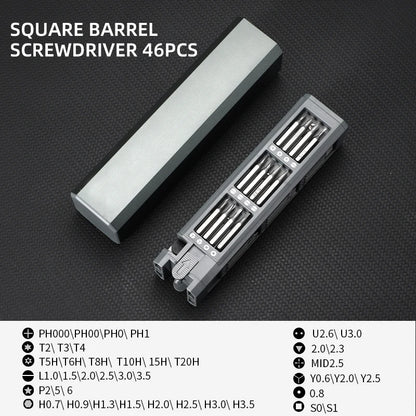 Screwdriver Set Precision Magnetic Screw Driver Bits 8 32 43 46 in 1 Mini Repair Tool for Home Appliances Phone Watches