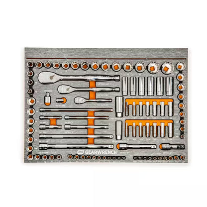 120XP 1/4 In., 3/8 In., 1/2 In. Drive Standard and Deep Sae/Metric Mechanics Tool Set in EVA Tray (94-Piece)