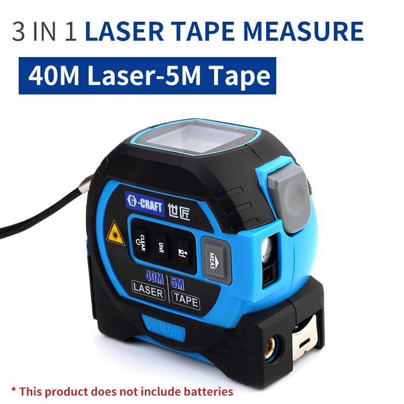 3 in 1 Laser Tape Measure Rangefinder 5M Tape Ruler Infrared High-Precision Intelligent Electronic Ruler Building Distance Meter