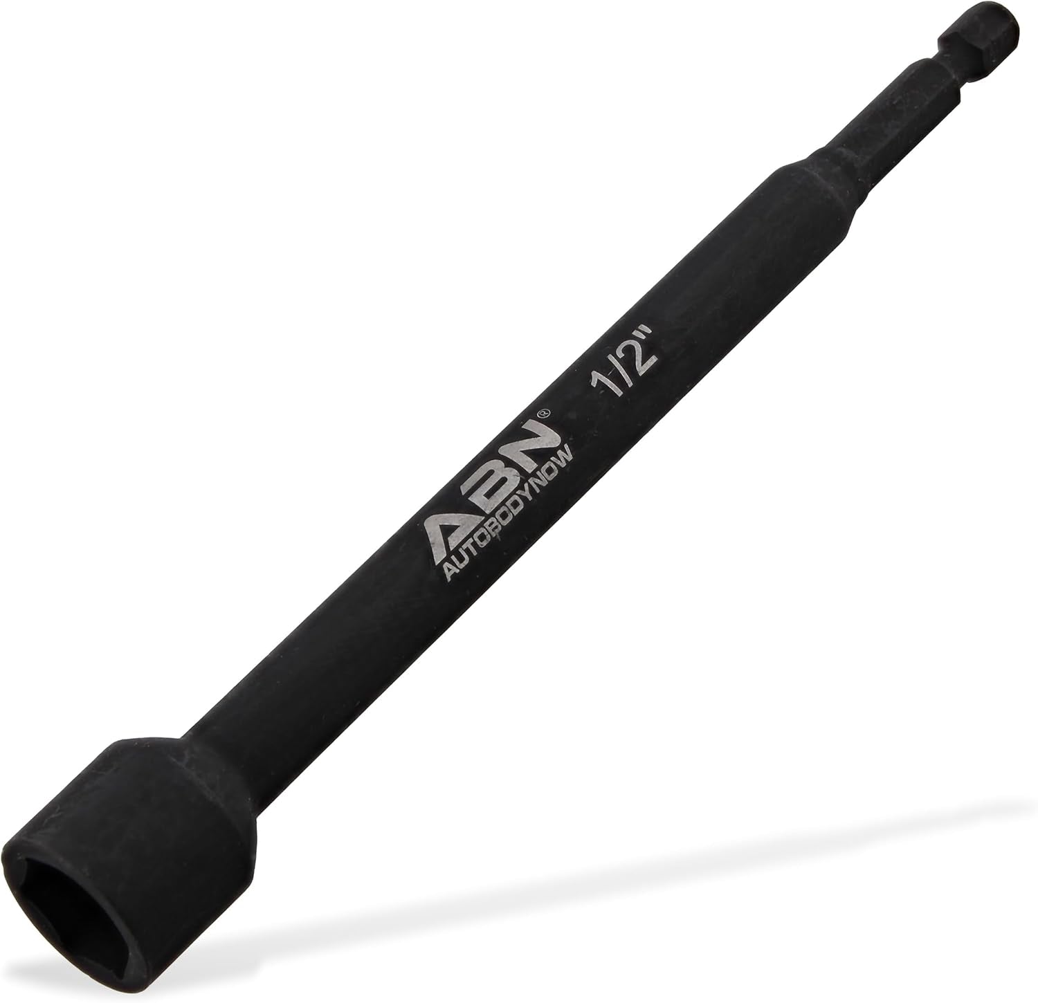 1/2 in Impact Nut Driver Tool - SAE 6 in Long Shank Nut Driver Bits Magnetic Tip Sockets, 1/4 in Hex Shank