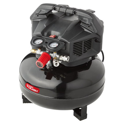 Black 150 PSI Oil-Free Pancake Air Compressor 6 Gal