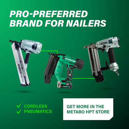 Metabo HPT Framing Nailer, Pro-Preferred Power Nailer for Flooring, Roof Decking, and More, Lightweight 7.5 Lbs Framing Tool for 21° 2" to 3-1/2" Plastic Collated Nails, NR90AES1 | Pro-Preferred Lightweight 7.5 Lbs Power Tool, Roof Decking and Flooring Use, Drives 2 to 3.5 Inch Nails