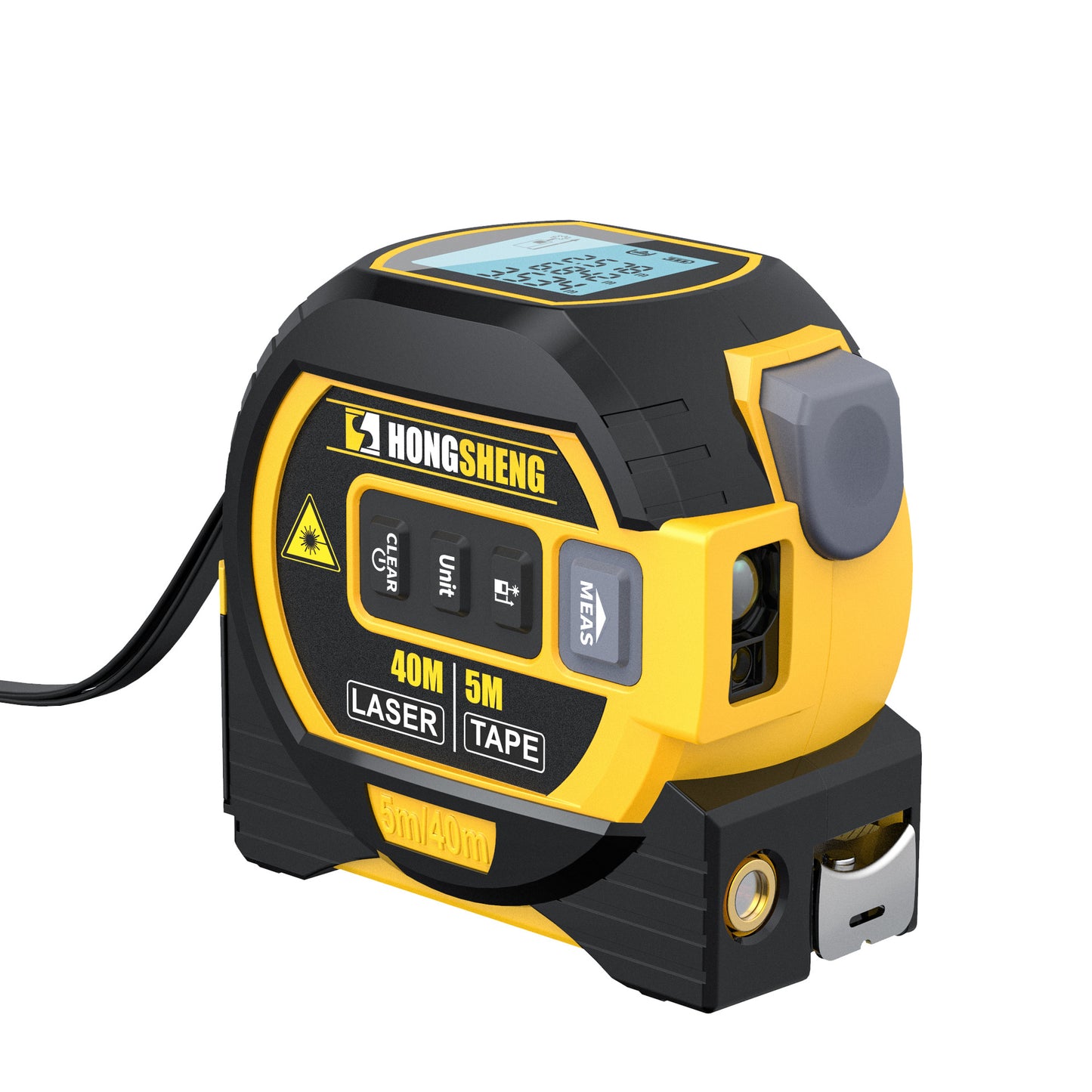 3 in 1 Laser Tape Measure Rangefinder 5M Tape Ruler Infrared High-Precision Intelligent Electronic Ruler Building Distance Meter